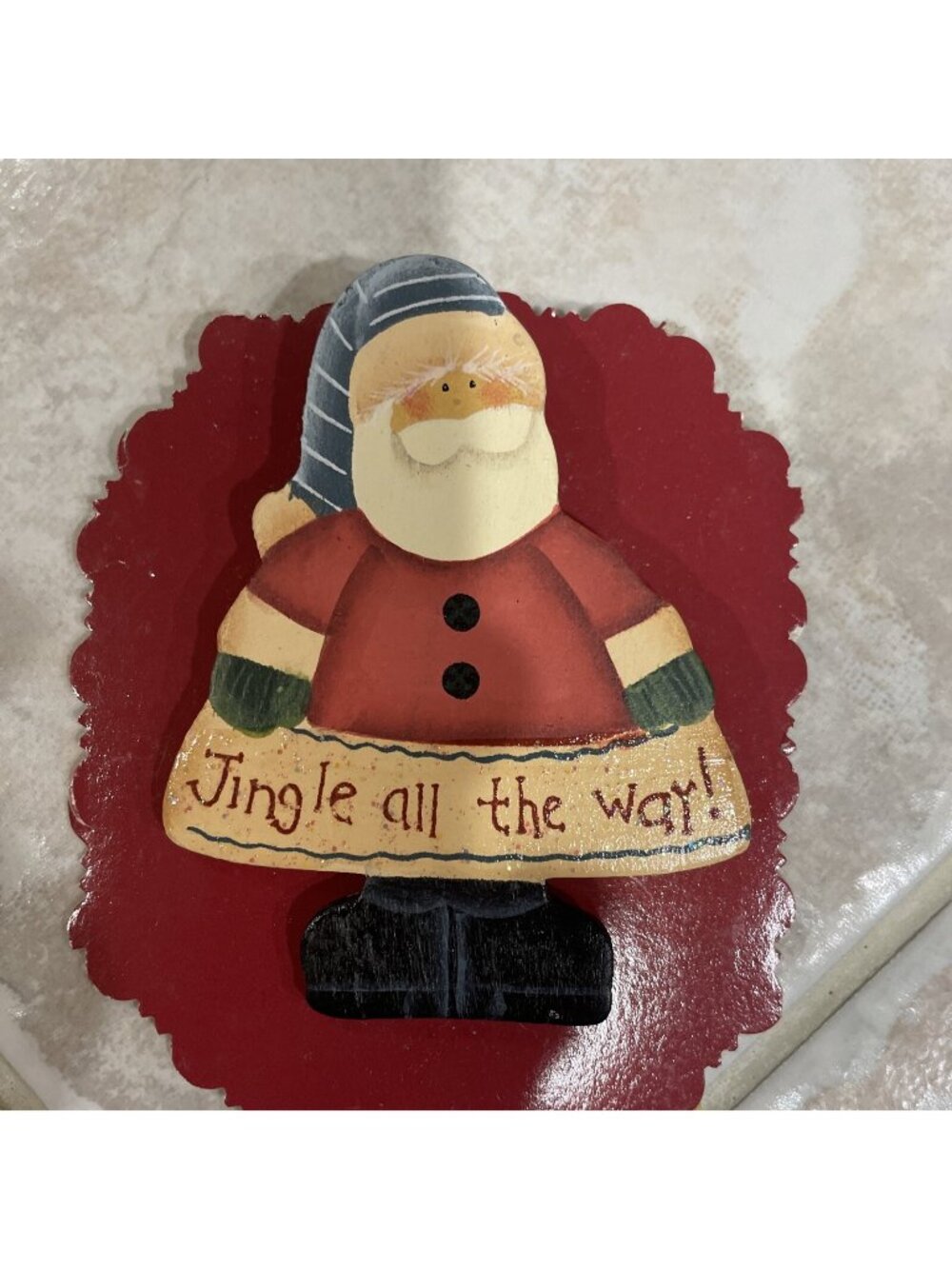 SANTA CLAUS Pin/BROOCH-JINGLE ALL THE WAY